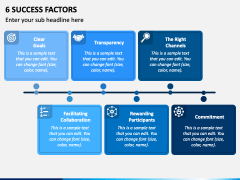 6 Success Factors PowerPoint Template - PPT Slides