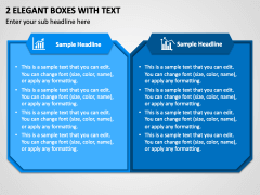 2 Elegant Boxes with Text PPT Slide 1
