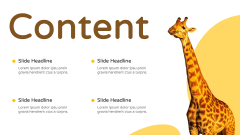 Giraffe Presentation Theme PPT Slide 2