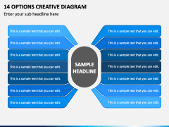 14 Options Creative Diagram PPT Slide 2