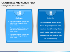 Challenges and Action Plan PowerPoint Template - PPT Slides