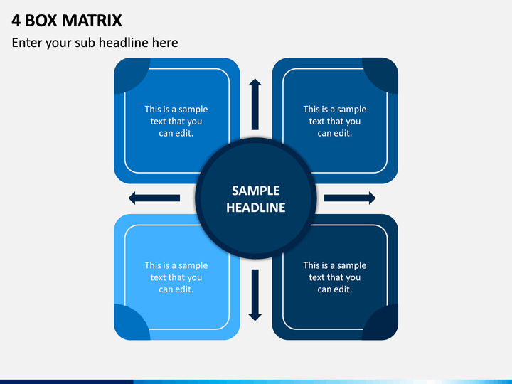 4 Box Matrix PPT Slide 1