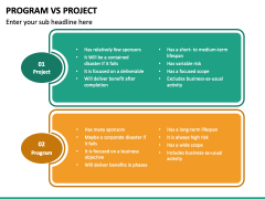 Program Vs Project PowerPoint and Google Slides Template - PPT Slides