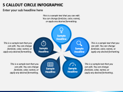 5 Callout Circle Infographic PPT Slide 1