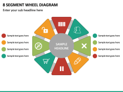 8 Segment Wheel Diagram PPT Slide 2