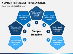 7 Option Pentagons - Broken Circle PPT Slide 2