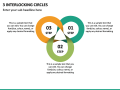 3 Interlocking Circles PPT Slide 2