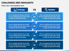 Challenges and Highlights PowerPoint and Google Slides Template - PPT ...