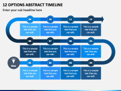 12 Options Abstract Timeline PowerPoint Template and Google Slides Theme