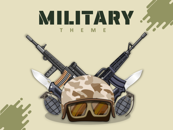 Military Theme PPT Slide 1