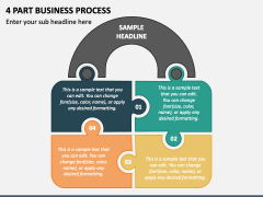 4 Part Business Process PPT Slide 1