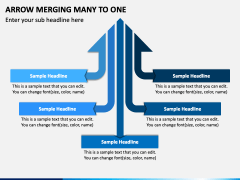 Arrow Merging Many to One PPT Slide 3
