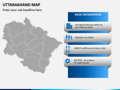 Uttarakhand Map PPT Slide 4