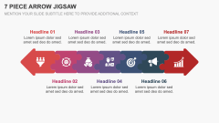 7 Piece Arrow Jigsaw PPT Slide 1