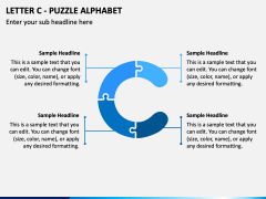 Letter C - Puzzle Alphabet PPT Slide 1