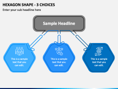Hexagon Shape - 3 Choices PPT Slide 2