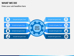 What we do free PPT slide 1