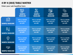 4 By 4 Table Matrix Slide 1