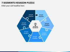 7 Segments Hexagon Puzzle PPT Slide 1
