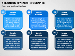 7 Beautiful Key Facts Infographic PPT Slide 1