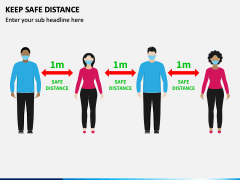 Keep Safe Distance PowerPoint Slide 1