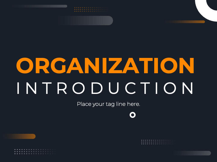 Organization Introduction PPT Slide 1
