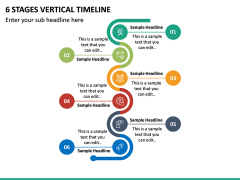 6 Stages Vertical Timeline PPT Slide 2