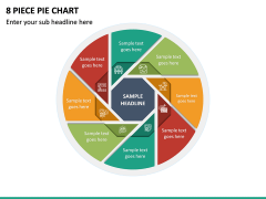 8 Piece Pie Chart PPT Slide 2