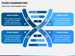 Puzzle Diagram DNA PowerPoint Slide 3