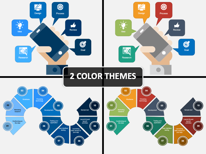 Application Development Process Cover PPT Slide