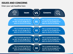 Issues and Concerns PowerPoint and Google Slides Template - PPT Slides