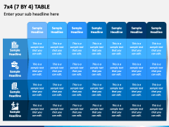 7 by 4 Table PPT Slide 1