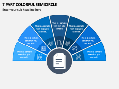 7 Part Colorful Semicircle PPT Slide 2
