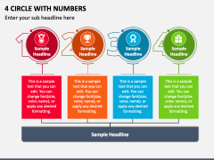 4 Circle with Numbers PPT Slide 2