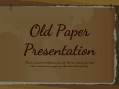 Old Paper Presentation Theme Animated Presentation - SketchBubble
