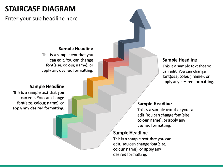 Staircase Diagram PowerPoint Template | SketchBubble