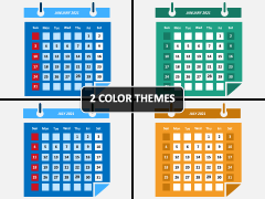 Calendar 2021 Type 2 PPT Cover Slide