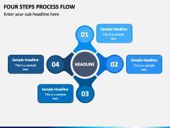 Four Steps Process Flow PPT Slide 2