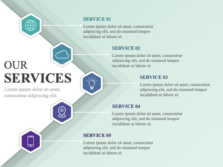 Our Services PPT Slide 1
