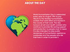 Free - World Humanitarian Day PowerPoint Template And Google Slides Theme