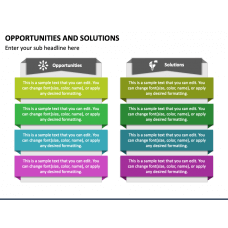 Challenges Opportunities Solution PowerPoint Template - PPT Slides