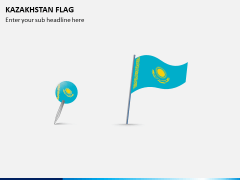 Kazakhstan Flag PPT Slide 1