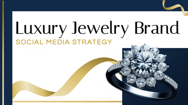 Luxury Jewelry Brand Social Media Strategy PPT Slide 1