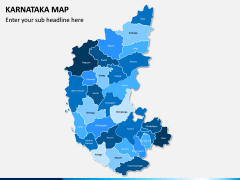 Karnataka Map PPT Slide 1