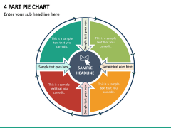 4 Part Pie Chart PPT Slide 2