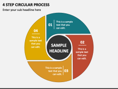 4 Step Circular Process PPT Slide 1