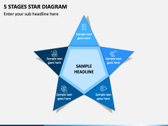 5 Stages Star Diagram Slide 1