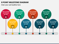 8 Point Milestone Diagram PPT Slide 2