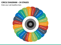Circle Diagram - 24 Stages PPT Slide 2