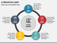 5 Circles In A Loop PowerPoint Presentation Slides - PPT Template